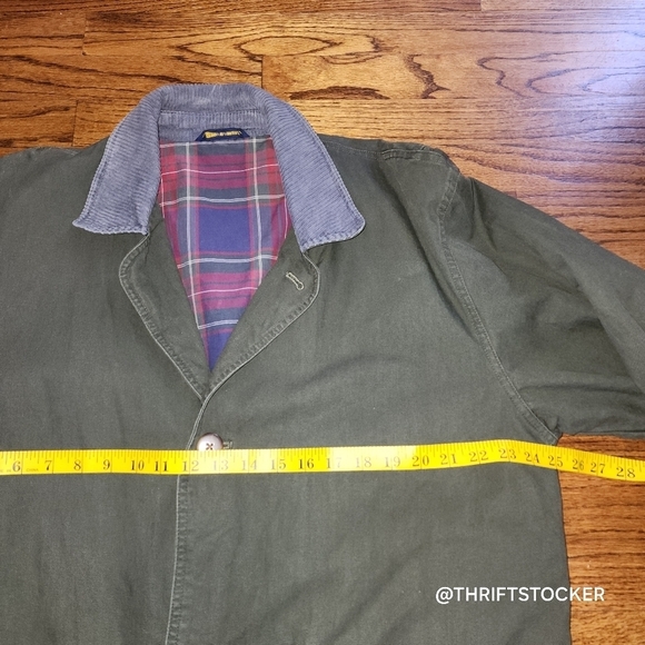 Y2K Jos A Bank olive drab chore coat - Picture 7 of 11